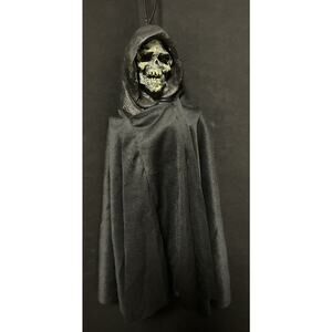 Paper Magic Group Hanging Grim Reaper Skeleton Prop Cape Halloween 14" Decor